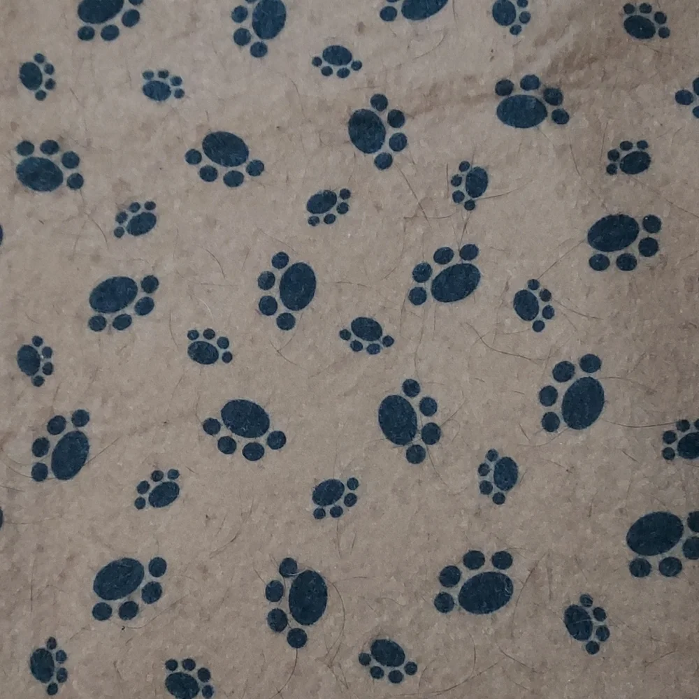 Pet mat, paw print pattern, rubber non-slip bottom